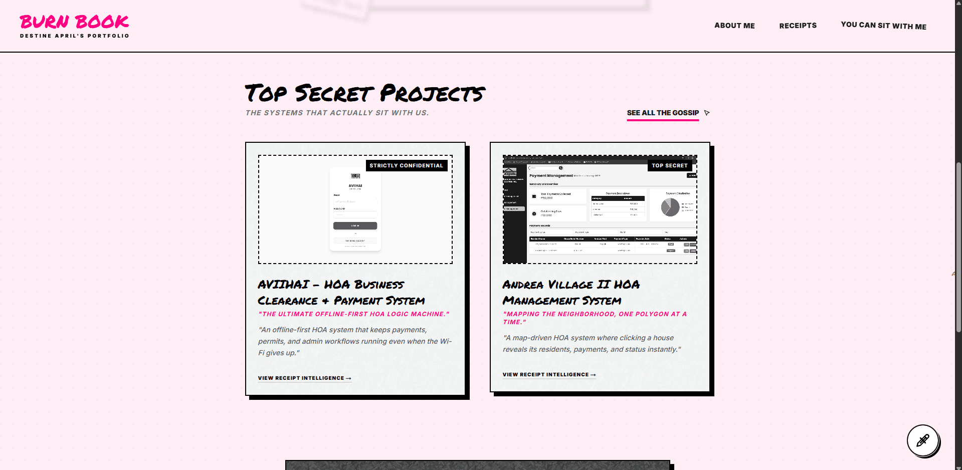 Burn Book — Mean Girls Themed Portfolio - image 4