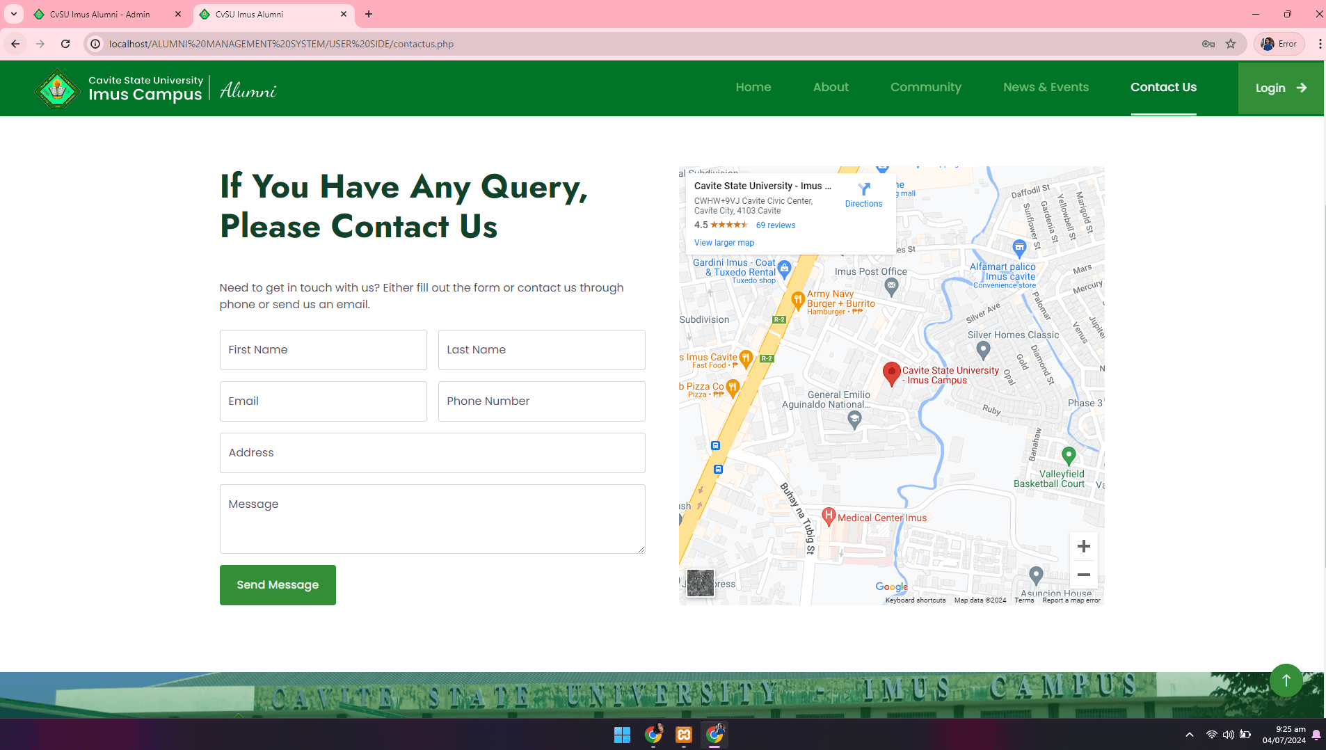 CvSU Imus Alumni Management System - image 11